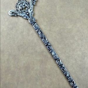 Tibetan Silver Handcarved Hairpin